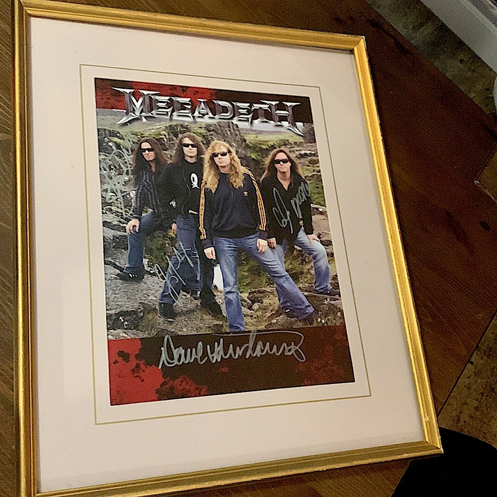 Signed Megadeth Picture